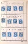 1849-1930 OBLITERATIONS, ensemble spécialisé dans 11