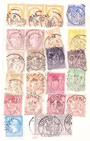 1849-1930 OBLITERATIONS, ensemble spécialisé dans 11