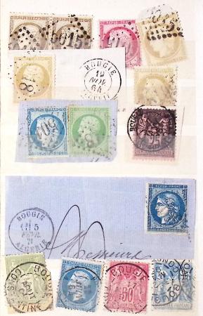 1849-1930 OBLITERATIONS, ensemble spécialisé dans 11