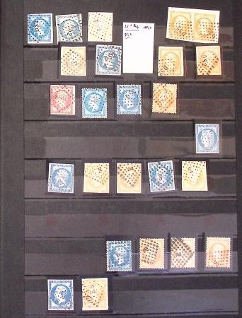 1849-1930 OBLITERATIONS, ensemble spécialisé dans 11