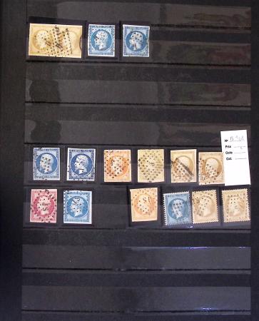 1849-1930 OBLITERATIONS, ensemble spécialisé dans 11