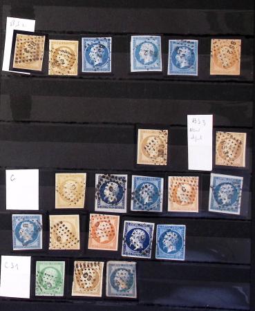 1849-1930 OBLITERATIONS, ensemble spécialisé dans 11