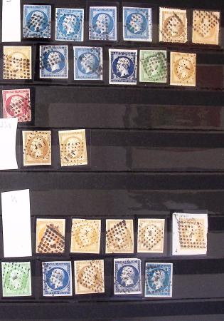 1849-1930 OBLITERATIONS, ensemble spécialisé dans 11