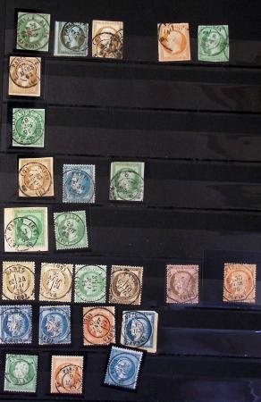 1849-1930 OBLITERATIONS, ensemble spécialisé dans 11