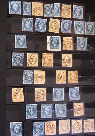 1849-1930 OBLITERATIONS, ensemble spécialisé dans 11