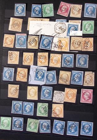 1849-1930 OBLITERATIONS, ensemble spécialisé dans 11