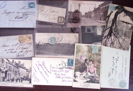 1830-1920, Lot de centaines de lettres avec une prédominance