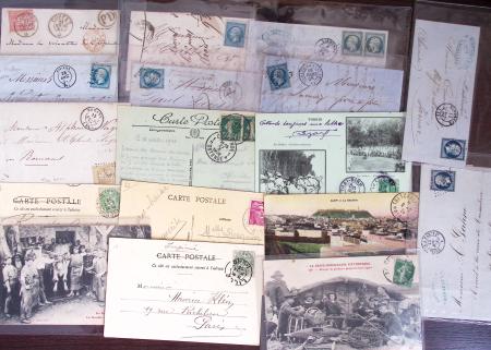 1830-1920, Lot de centaines de lettres avec une prédominance