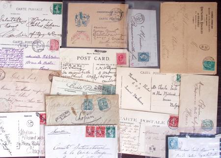 1830-1920, Lot de centaines de lettres avec une prédominance