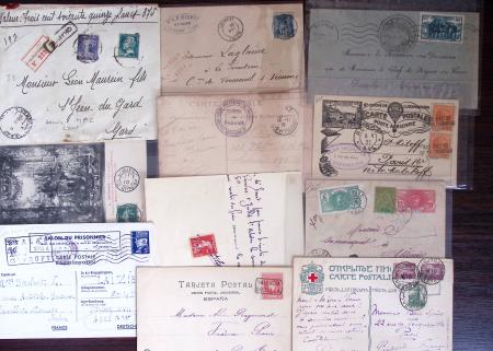 1830-1920, Lot de centaines de lettres avec une prédominance