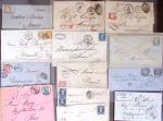 1830-1920, Lot de centaines de lettres avec une prédominance