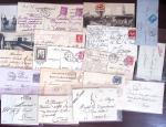 1830-1920, Lot de centaines de lettres avec une prédominance