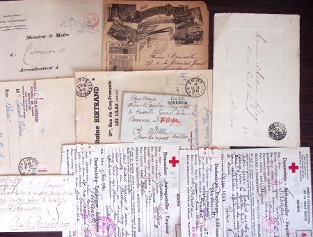 1830-1920, Lot de centaines de lettres avec une prédominance
