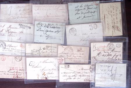 1830-1920, Lot de centaines de lettres avec une prédominance