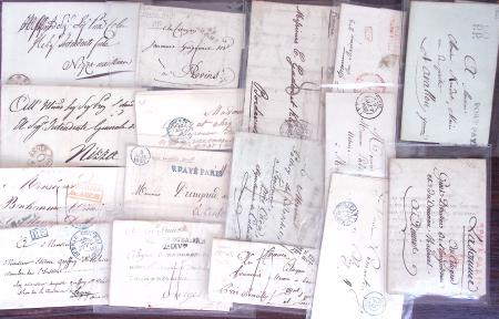 1830-1920, Lot de centaines de lettres avec une prédominance