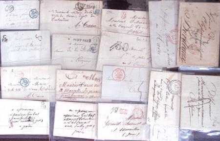1830-1920, Lot de centaines de lettres avec une prédominance