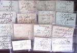 1830-1920, Lot de centaines de lettres avec une prédominance