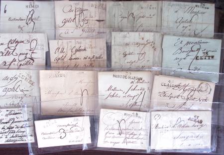 1830-1920, Lot de centaines de lettres avec une prédominance
