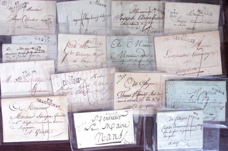 1830-1920, Lot de centaines de lettres avec une prédominance