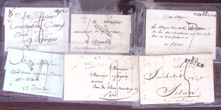 1830-1920, Lot de centaines de lettres avec une prédominance
