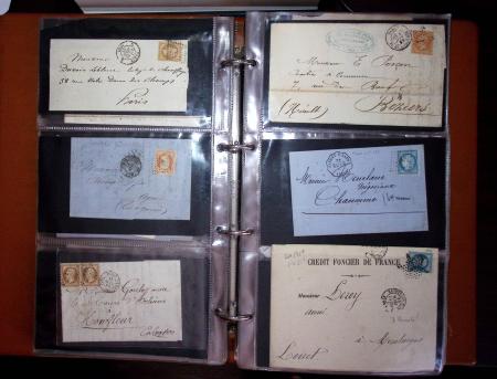 1772-1930, Ensemble de lettres en 13 classeurs de différentes