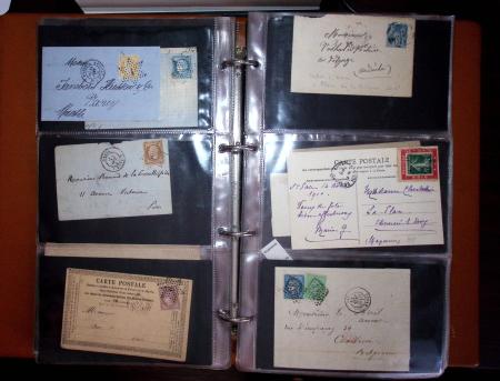 1772-1930, Ensemble de lettres en 13 classeurs de différentes