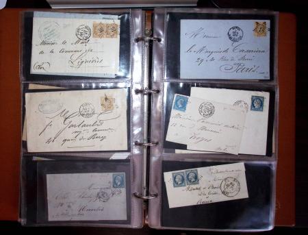 1772-1930, Ensemble de lettres en 13 classeurs de différentes