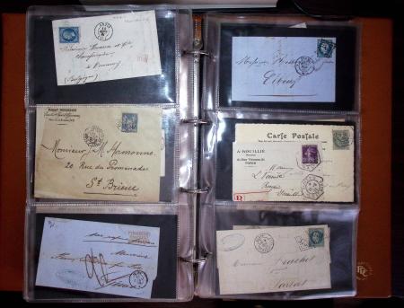 1772-1930, Ensemble de lettres en 13 classeurs de différentes