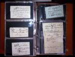 1772-1930, Ensemble de lettres en 13 classeurs de différentes