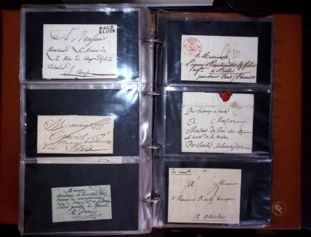 1772-1930, Ensemble de lettres en 13 classeurs de différentes