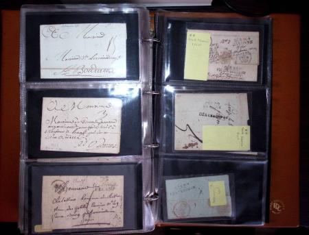 1772-1930, Ensemble de lettres en 13 classeurs de différentes