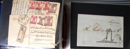 1838-1940, Box with a selection of covers, noted useful