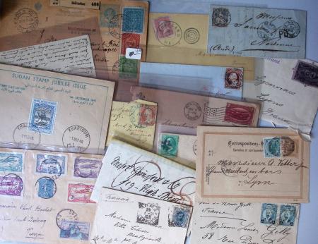 1838-1940, Box with a selection of covers, noted useful