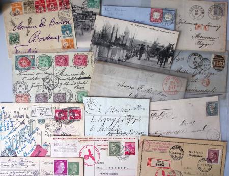 1838-1940, Box with a selection of covers, noted useful