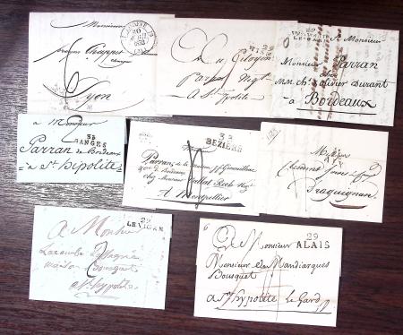 1750-1950, Environ 500 lettres majoritairement d'Alsace-Lorraine