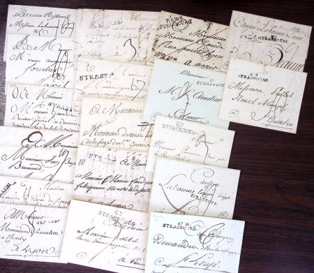 1750-1950, Environ 500 lettres majoritairement d'Alsace-Lorraine