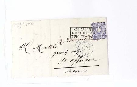 1750-1950, Environ 500 lettres majoritairement d'Alsace-Lorraine