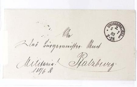 1750-1950, Environ 500 lettres majoritairement d'Alsace-Lorraine