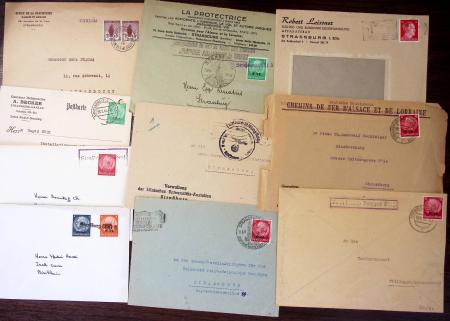 1750-1950, Environ 500 lettres majoritairement d'Alsace-Lorraine