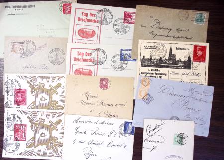 1750-1950, Environ 500 lettres majoritairement d'Alsace-Lorraine