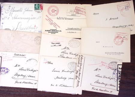 1750-1950, Environ 500 lettres majoritairement d'Alsace-Lorraine
