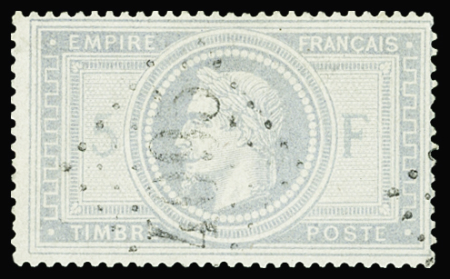 N°33 5f violet-gris, obl. GC 4095 de Vannes (Morbihan),