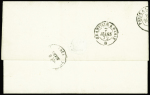 N°20 (x2) en combinaison avec n°59 15c bistre obl.