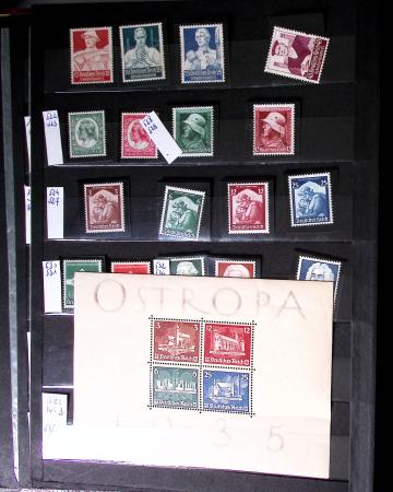 1850-1945, Mint & used selection in five albums or stockbooks,
