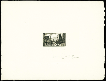 N°261 Port de La Rochelle, épreuve d'artiste en noir