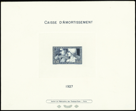 N°252 Caisse d'amortissement "Travail", épreuve de