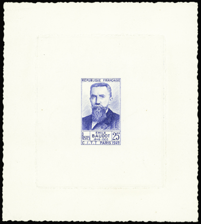 N°846A Emile Baudot, erreur de date 1848 au lieu de