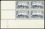 N°299 1f50 Paquebot Normandie, variété spectaculaire