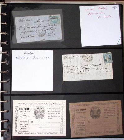 1870-2015, Specialized Balloon Mail Collection in 26