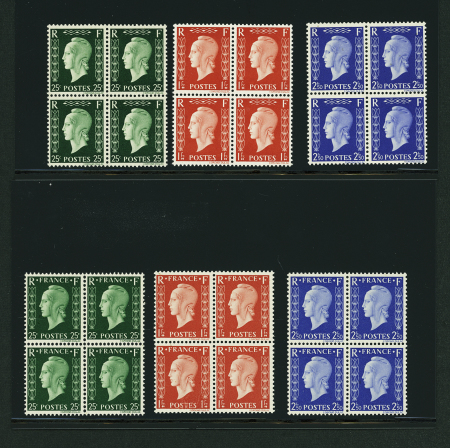 N°701A/701F, Série non émise de Londres, les 6 valeurs